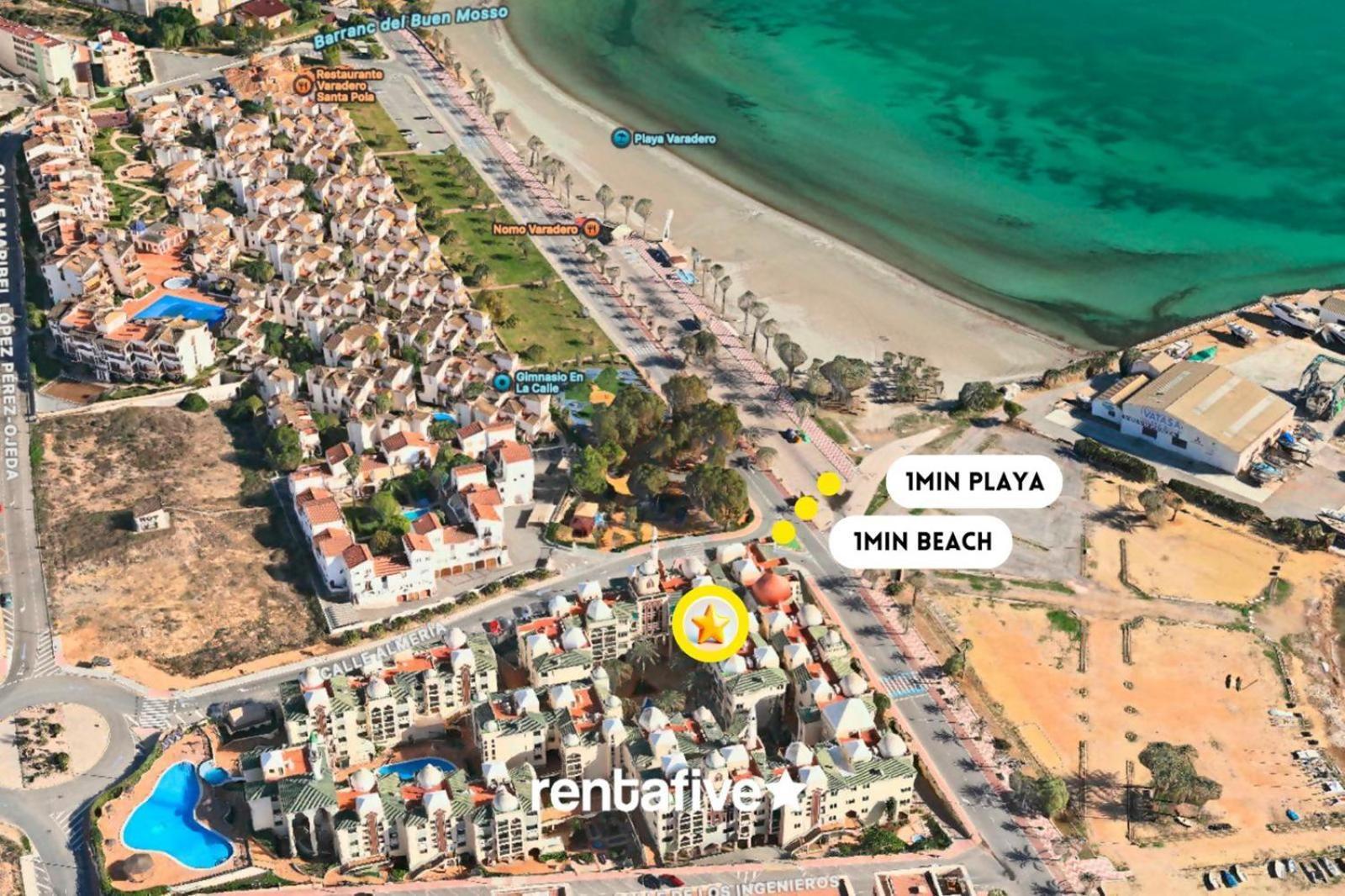 Rentafive Varadero Con Piscina Playa Y Terraza Santa Pola Esterno foto
